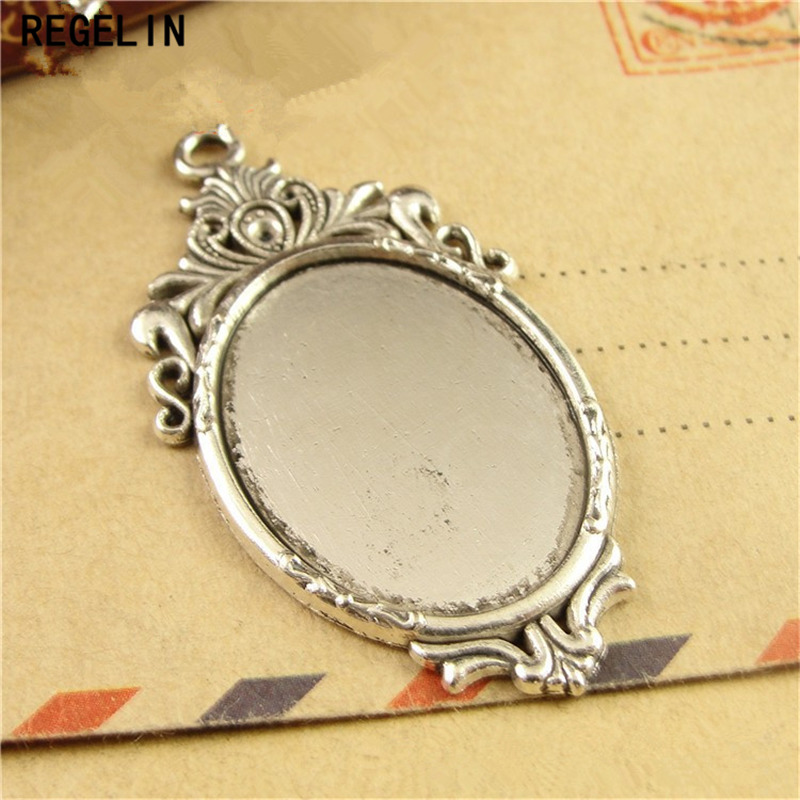 Bezels Set Pendant - REGELIN Antique Bronze Pendant Settings Cabochons
