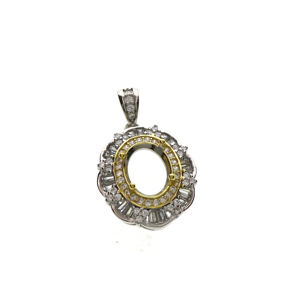 Multiple Size Oval Bezel Gold  - огляд і ціна Bezels Set Pendant