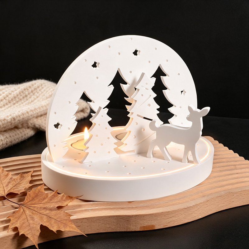 Christmas Elk Tealight Candle  - огляд і ціна Silicone Mold Tray
