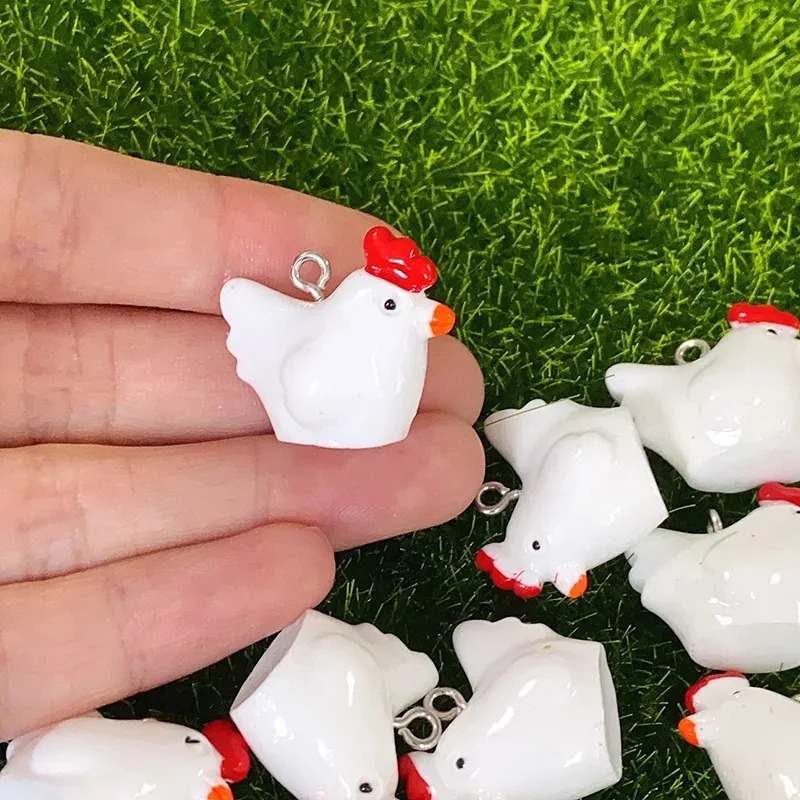 10Pcs Cute Mini 3D Chicken Res - огляд і ціна Resin Craft Supplies