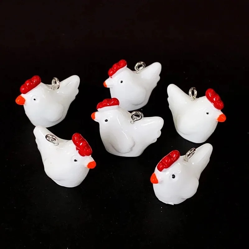 10Pcs Cute Mini 3D Chicken Res - огляд і ціна Resin Craft Supplies