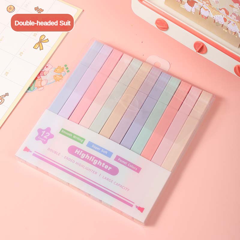 12 Pcs/Set Double Tip Highligh - огляд і ціна Stabilo Marker Boss