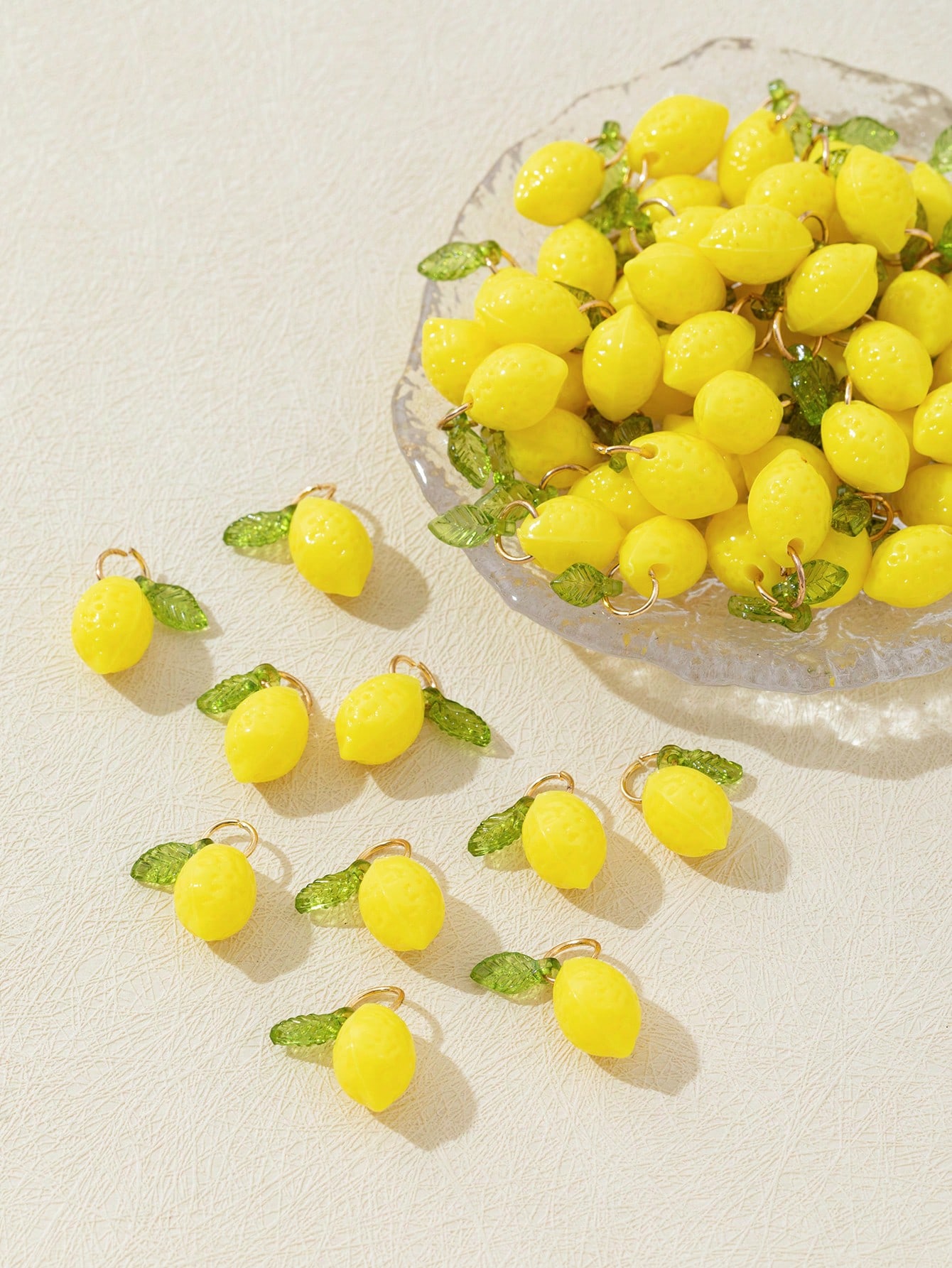 10Pcs 3D Lemon Resin Charms Pe - огляд і ціна Resin Craft Supplies