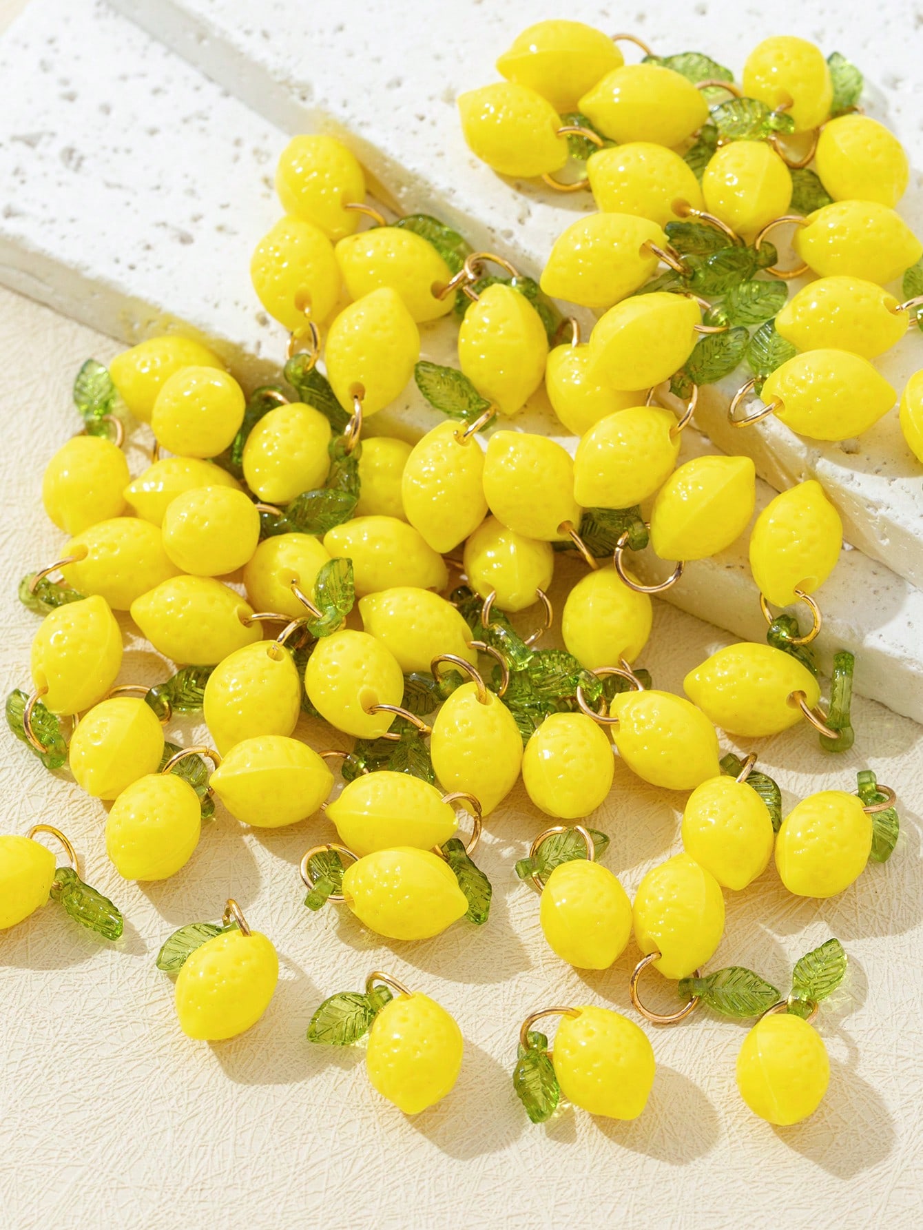 10Pcs 3D Lemon Resin Charms Pe - огляд і ціна Resin Craft Supplies