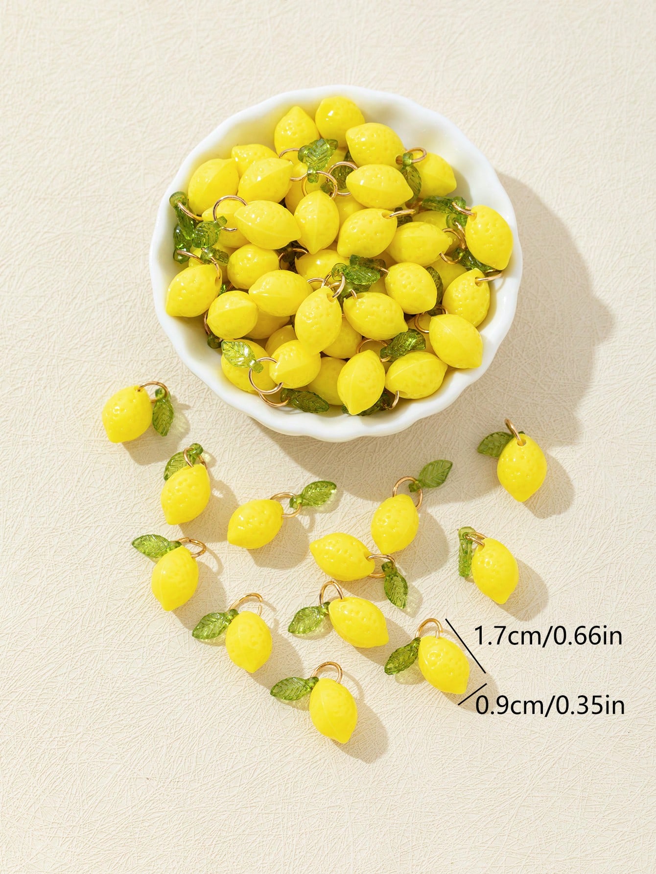 10Pcs 3D Lemon Resin Charms Pe - огляд і ціна Resin Craft Supplies