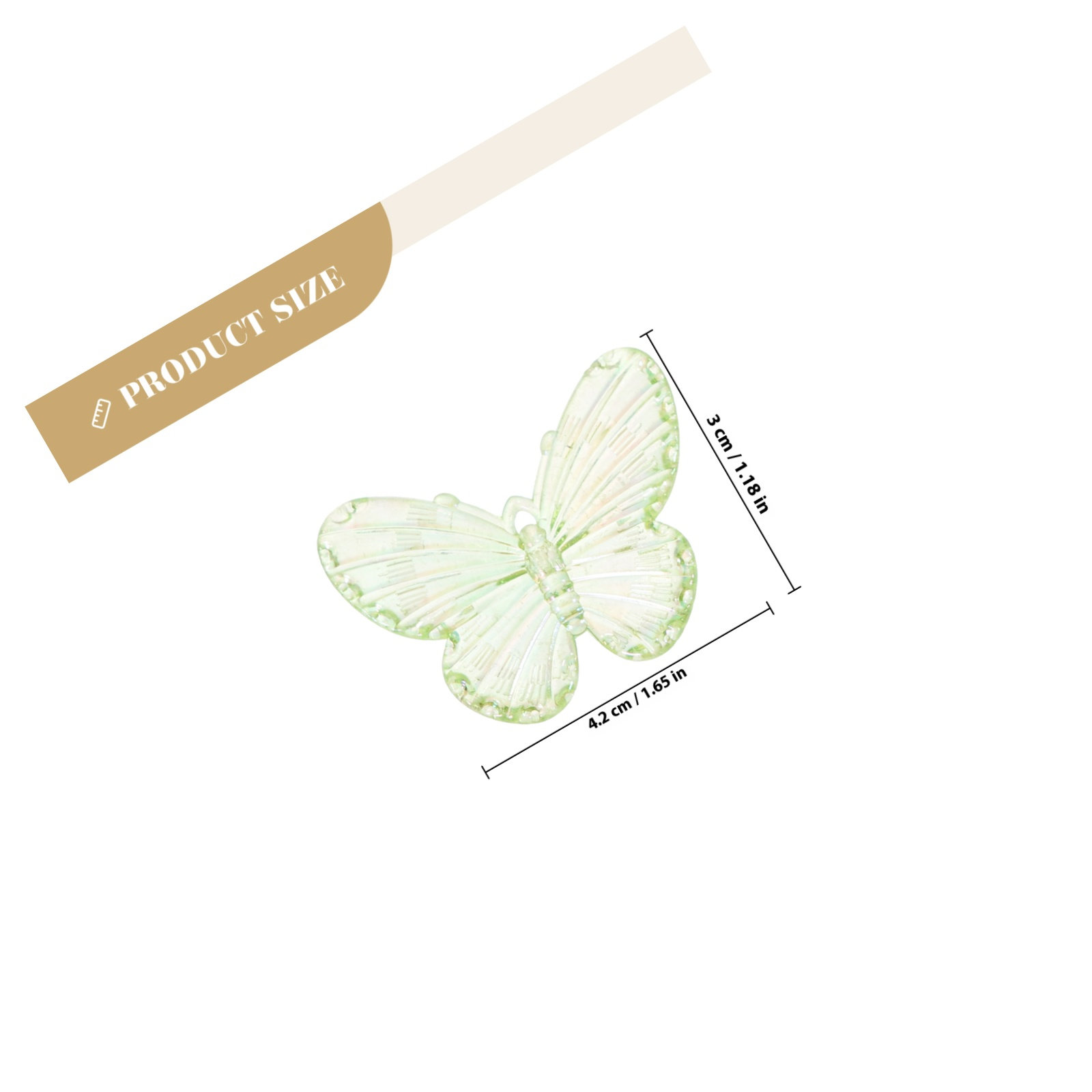 40Pcs Electroplated Butterfly  - огляд і ціна Resin Craft Supplies