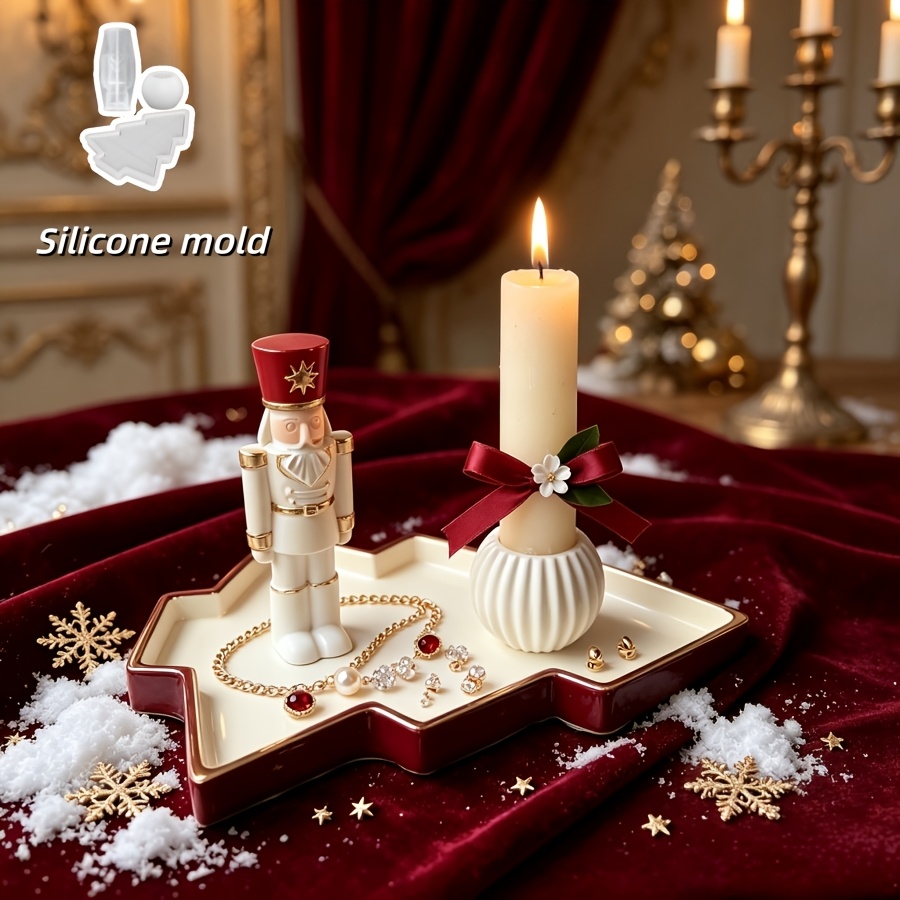 3pcs Nutcracker Soldier Spheri - огляд і ціна Silicone Mold Tray