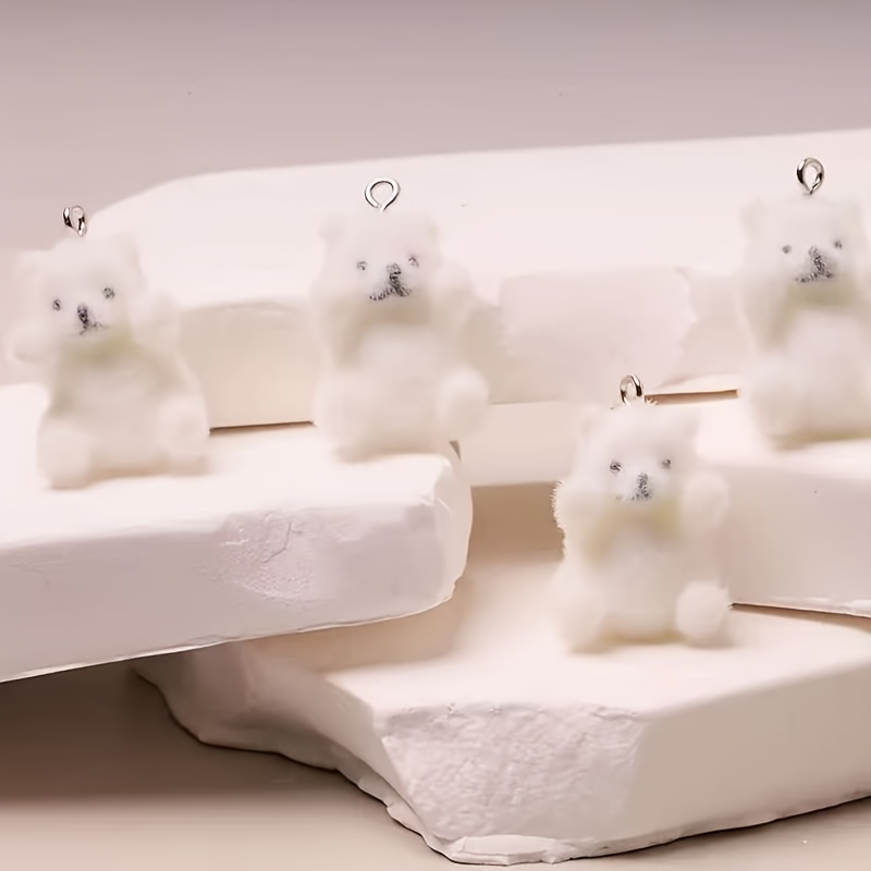 6Pcs Polar Bear Resin Charms C - огляд і ціна Resin Craft Supplies