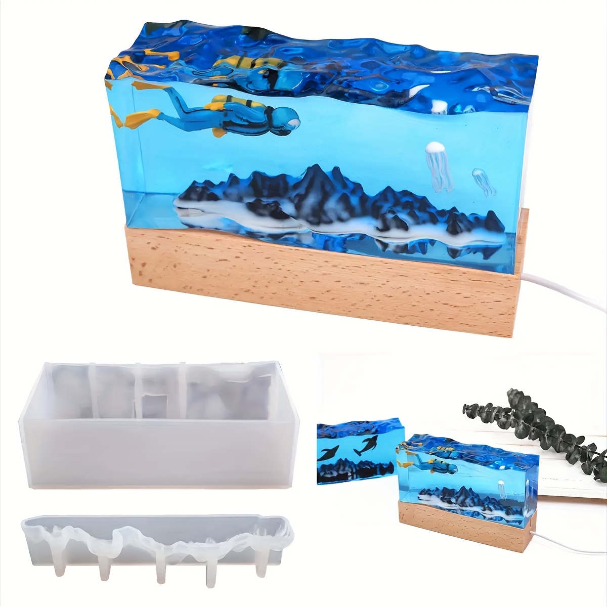 1Set of Ocean Wave Resin Molds - огляд і ціна Resin Ocean Wave Mold