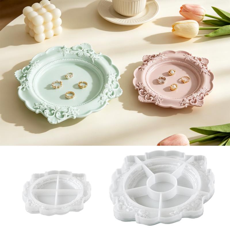1Pcs Vintage Baroque Relief Si - огляд і ціна Silicone Mold Tray