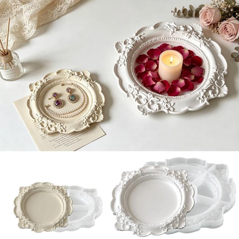 1Pcs Vintage Baroque Relief Si - огляд і ціна Silicone Mold Tray
