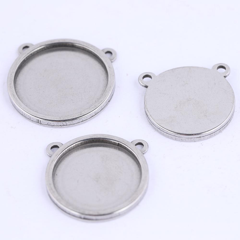 5pcs blank cabochon base 16mm  - огляд і ціна Bezels Set Pendant