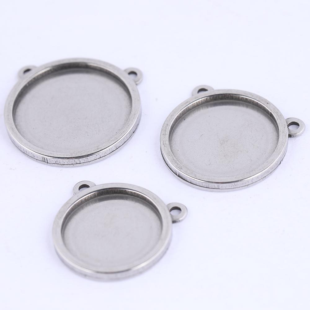 5pcs blank cabochon base 16mm  - огляд і ціна Bezels Set Pendant