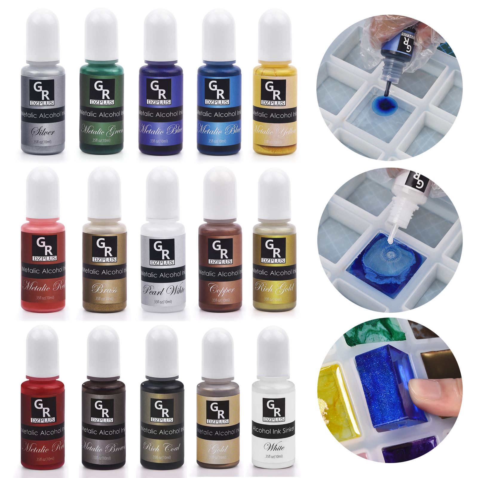 1 Set Resin Pigment Kit Art In - огляд і ціна Resin Dye Alcohol