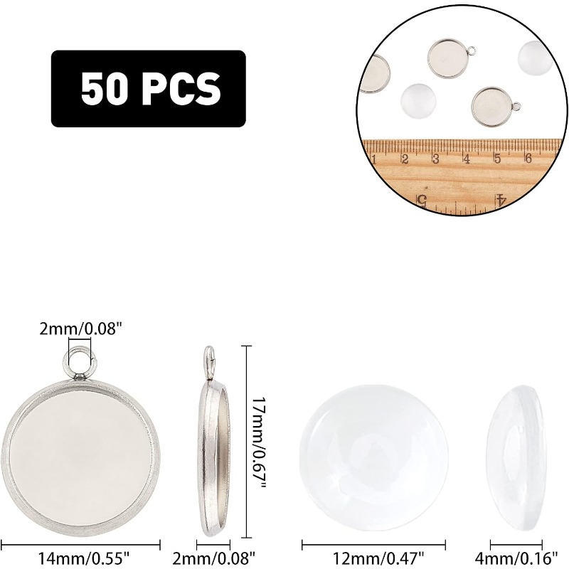 50 sets Pendant Cabochon Jewel - огляд і ціна Bezels Set Pendant