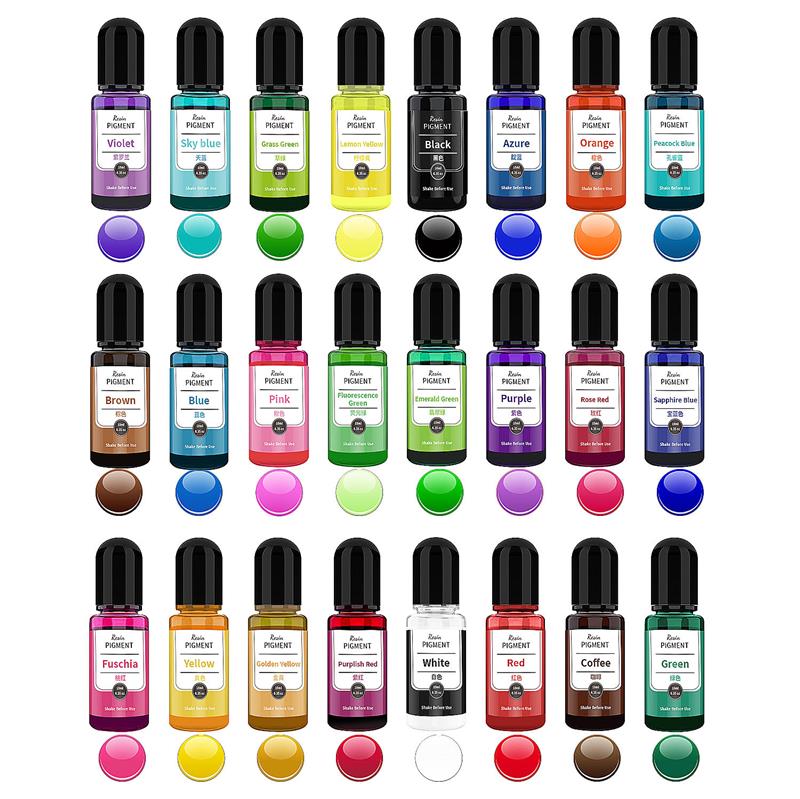 24 Color Art Ink Alcohol Resin - огляд і ціна Resin Dye Alcohol